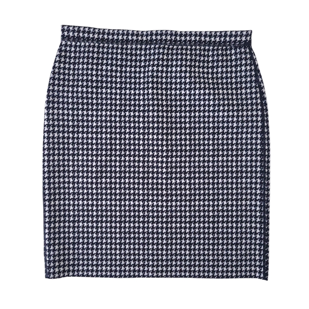 J. McLaughlin Reversible Scuba Pencil Skirt L